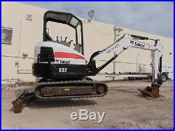 2014 Bobcat E-32 Mini 7,200 Lb Excavator Amazing Condition Very Low Hours