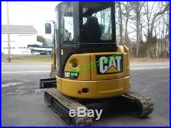 2014 CATERPILLAR 303.5E CR MINI EXCAVATOR CAB with HEAT & AC ONLY 898 HOURS