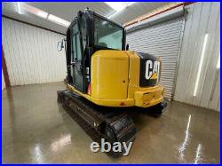 2014 Cat 308e2 Cr Cab Excavator With A/c And Heat