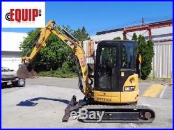 2014 Caterpillar 303.5ECR Mini Excavator Dozer AC & Heat Only 700 hrs