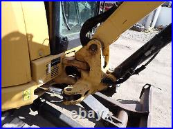 2014 Caterpillar 303.5E Mini Excavator FULL CAB! A/C Hydraulic Thumb CAT Q/C