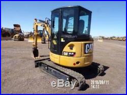 2014 Caterpillar 303.5e2 Cr Mini Track Excavator Cab Air Aux Hyd Cat 303.5 303