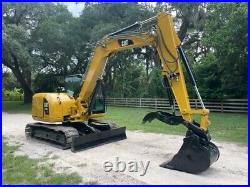 2014 Caterpillar 308e2 Cr Midsize Excavator A/c Cab Hydraulic Thumb 2 Spd
