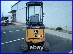 2014 Deere 17d Mini Excavator, Orops, Thumb, Aux Hyd, 2 Speed, 1393 Hrs, 14.8 HP