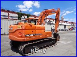 2014 Doosan DX140 Hydraulic Crawler Excavator Only 1200 Hours