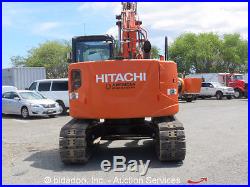 2014 Hitachi ZX135US-5N Hydraulic Excavator A/C Cab Aux Hyd Q/C Low Hours