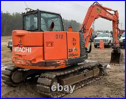 2014 Hitachi ZX85USB-5 Hydraulic Mini Excavator Dozer tracks Erops Cab Video