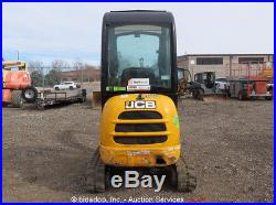 2014 JCB 8018CTS Mini Excavator Rubber Extendable Tracks Cab Backhoe Aux bidadoo
