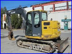 2014 JOHN DEERE 85G Hydraulic Excavator Midi Dozer Blade Rubber Tracks