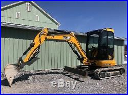 2014 Jcb 8035 Zts Mini Excavator Enclosed, Heat, Ac, Hyd Thumb Cheap Shipping
