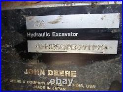 2014 John Deere 35G Mini Excavator Loader Diesel Cab