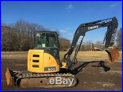 2014 John Deere 50G Hydraulic Excavator with Full Cab and Hyd. Thumb