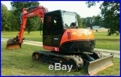 2014 Kubota KX080 with engcon tiltrotator ONLY 408 HOURS