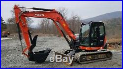 2014 Kubota Kx080-4 Excavator Heat A/c Long Arm Hydraulic Thumb! We Finance