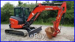 2014 Kubota U55 Excavator Loaded Hydraulic Thumb 979 Hours Exceptional! Finance