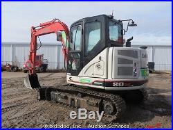 2014 Link Belt 80x3 Hydraulic Excavator Cab Diesel A/C Heat Aux Hyd bidadoo