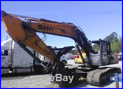 2014 SANY SY235C LC Excavator Low Hours This Machine Had Cab Fire from Vandals