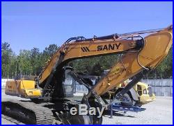 2014 SANY SY235C LC Excavator Low Hours This Machine Had Cab Fire from Vandals
