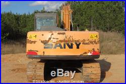 2014 Sany SY135C Hydraulic Excavator Isuzu Diesel A/C Cab Aux Hyd bidadoo
