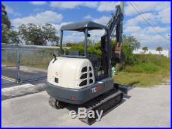 2014 TEREX TC-35 MINI EXCAVATOR 7,700 LBS 2 SPEED With BLADE ONLY 1,150 HOURS
