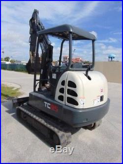 2014 TEREX TC-35 MINI EXCAVATOR 7,700 LBS 2 SPEED With BLADE ONLY 1,159 HOURS