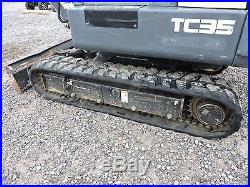 2014 Terex Tc35 Excavator Bobcat Caterpillar Deere Low Hours