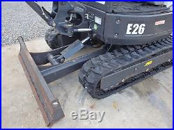 2015 Bobcat E26 small excavator, 12 bucket, good tracks, cat, case, kubota
