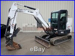 2015 Bobcat E42 Mini Excavator, Cab, Heat/ac, 2 Seepd, Long Arm, Thumb, 42.7 HP