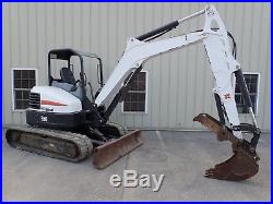 2015 Bobcat E50 Excavator, Long Arm, Hyd Thumb, 2 Spd, Aux Hydraulics, X-change