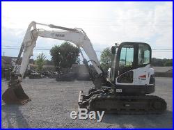 2015 Bobcat E85 Mini Hydraulic Excavator with Cab
