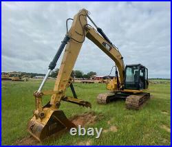 2015 Cat 313f-l-gc Cab 2 Speed Excavator With 36 Pin On Bucket And Thumb