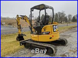 2015 Caterpillar 303.5E CR Mini Excavator Construction Machine w Hydraulic Thumb