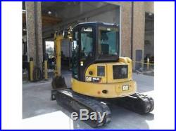 2015 Caterpillar 305.5E2 CR Mini Track Excavator CAB HEAT AIR AUX HYD CAT 305