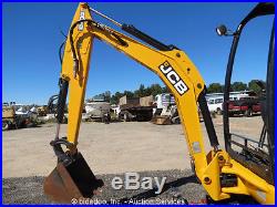 2015 JCB 8018CTS Mini Excavator Extendable Rubber Tracks Backhoe Aux Hydraulics