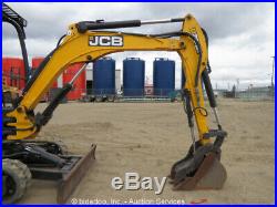 2015 JCB 8029-CTS Hydraulic Mini Excavator Rubber Tracks Hyd Thumb Blade bidadoo