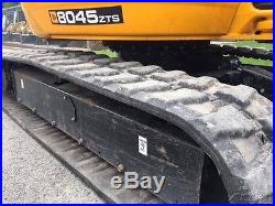 2015 JCB 8045 ZTS Rubber Track Mini Excavator Diesel Cab AC Hydraulic Thumb Midi