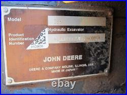 2015 John Deere 26G Mini Excavator Yanmar Diesel Engine Rubber Tracks