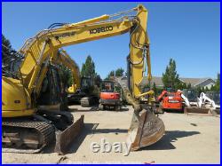 2015 Kobelco SK140SRLC-3 Hydraulic Excavator A/C Aux Hyd Thumb Blade bidadoo