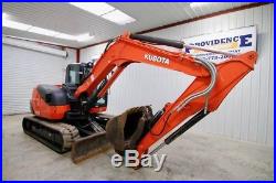 2015 Kubota Kx080-4r3 Excavator, Cab, Heat/ac, Dual Aux. Hydraulics, Hyd Thumb