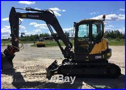 2015 Volvo Ecr88d Mini Excavator A/c Cab Hydraulic Q/c Aux Blade