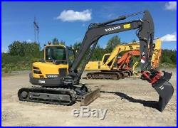 2015 Volvo Ecr88d Mini Excavator A/c Cab Hydraulic Q/c Aux Blade