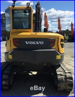 2015 Volvo Ecr88d Mini Excavator A/c Cab Hydraulic Q/c Aux Blade