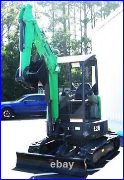2016 Bobcat E26 Mini Excavator OROPS WithStraight Blade LOW HOURS 1275