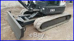 2016 Bobcat E45 Excavator Heat A/c Hydraulic Thumb Angle Blade Nice! Finance