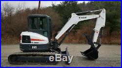 2016 Bobcat E45 Excavator Loaded Heat A/c Hydraulic Thumb Long Arm Nice