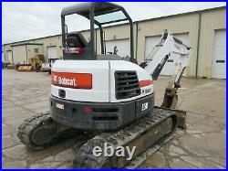 2016 Bobcat E50 Hydraulic Excavator, ROPS, Blade, 3rd Valve, Clean, Good Tracks