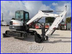 2016 Bobcat E55 Air Conditioned / Heated Cab Thumb Stereo Keyless Security