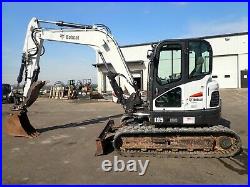 2016 Bobcat E85 Excavator, Cab, Heat/ac, Hyd Thumb, 1500 Hours, 2 Speed, 59.4 HP