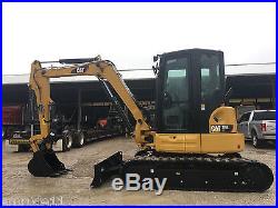 2016 Cat 305E2 CR Rubber Track Mini-Excavator New Diesel Hyd Thumb Excavator