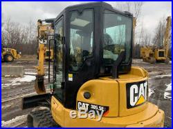 2016 Cat 305.5E2 CR Mini Ex Excavator Track Hoe Cab A/C Heat